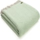 image 1 of Lifestyle Herringbone Throw/Blanket - Silver Grey/Laurel Green