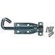 image 3 of 4" Galvanised Padbolt Gates Garages Shed Doors Latch Lock Screws Padlock Silver