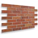 image 1 of NOVECRAFTO 3D Vintage Rustic Wall Panels – 6 PVC Sheets, Covers 2.76 sqm (29.76 sq ft), 96x48cm Each – Decorative Brick Effect Cladding in Rustic Style
