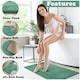 image 3 of VELVETIO Greek Bath Mat & Pedestal Mat Water Absorbent Non Slip Toilet Rugs Green | Sage Green