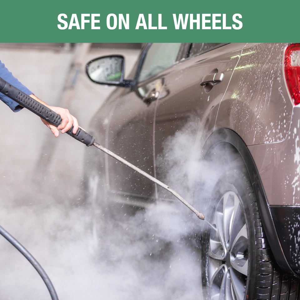 image 1 of CARSHARK Non-Acidic Wheel Cleaner 1L + Black Wheel Brush - Removes Brake Dust & Road Grime