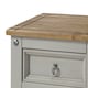 image 7 of Corona 3 Drawer Premium Bedside Table - Solid Pine Nightstand with Metal Hardware | Grey | Grey Wax | One Size | 1