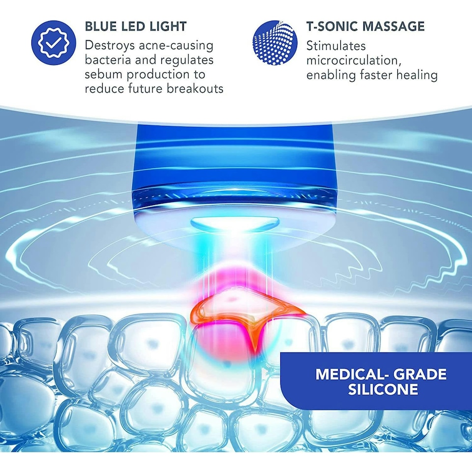 image 1 of FOREO Espada Pro-level Acne Treatment Device for Dry Skin, Cobalt Blue