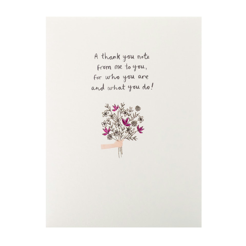 image 1 of Thank You Card - Kindred Hand Bouquet