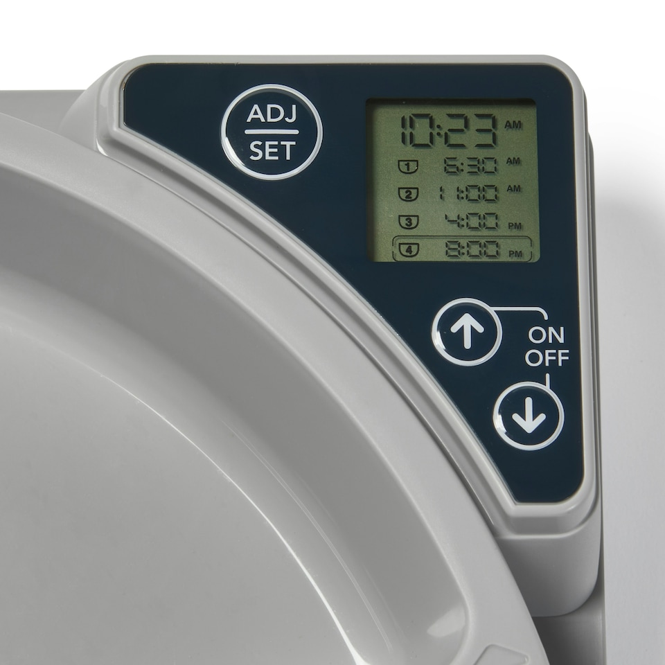 image 1 of Cat Mate Five-meal Automatic Pet Feeder with Digital Timer (C500) – Anthracite Grey Grey