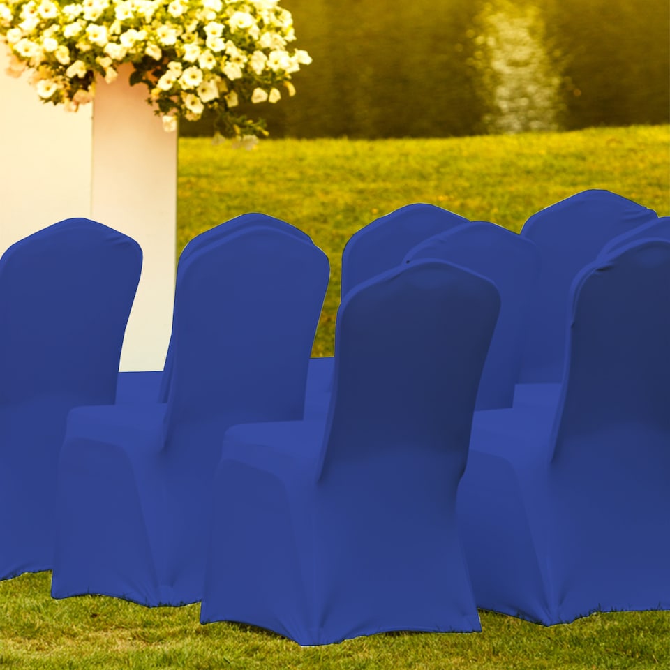 image 1 of Chair Cover Spandex Polyester Stretch Fabric Dining Slipcovers