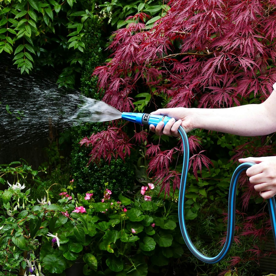 image 1 of FloPro CompactFlo Expandable Lightweight Hose Set with 5 Year Guarantee 15m Blue