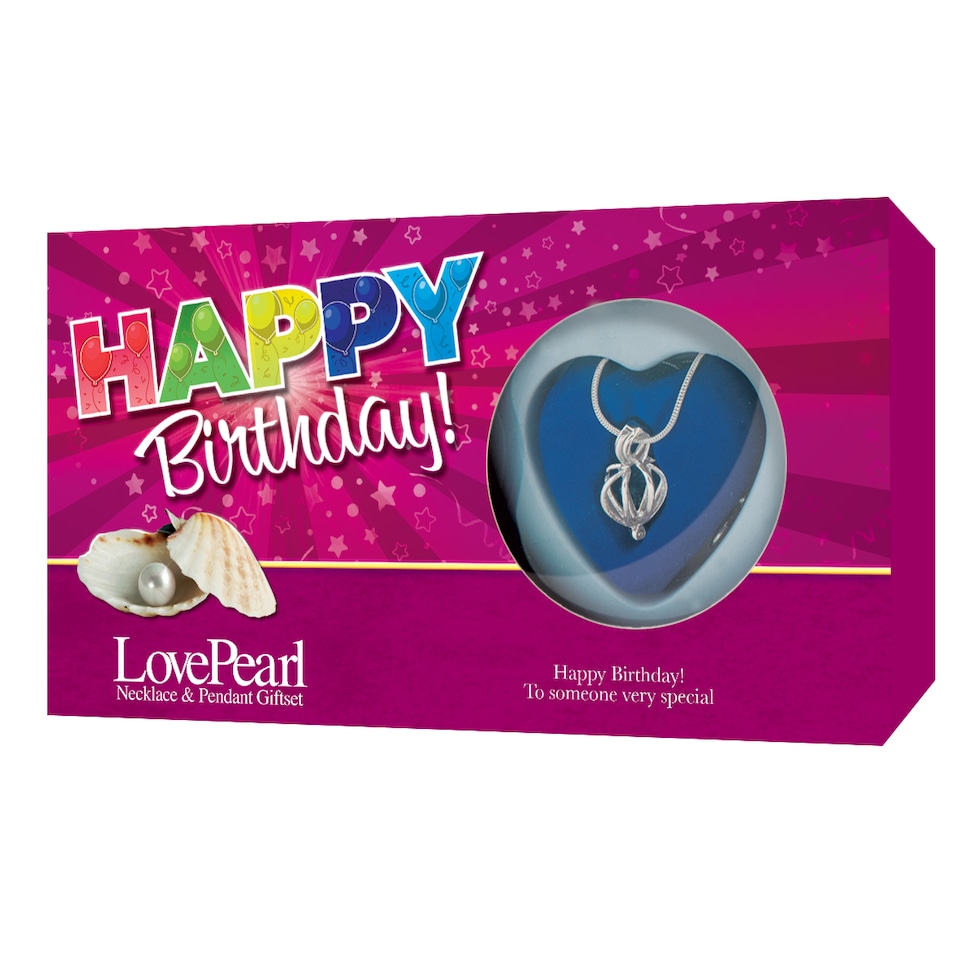 image 1 of Happy Birthday Open-Your-Own Pearl Pendant Necklace Gift