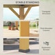 image 4 of Outsunny 3x(3)M Double-Tier Hardtop Gazebo, Outdoor Patio Shelter