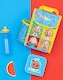 image 2 of CoComelon Lunch Box 3 Piece Set for Kids | Boys Girls Blue Yellow JJ Insulated Bag, Water Bottle & Snack Pot Merchandise