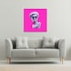 image 2 of Plaster statue of David's head in blue sunglasses (Canvas Print) 101 x 101 x 4cm
