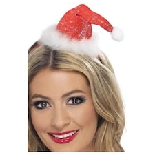Mini Santa Hat Christmas Fancy Dress Headband Costume Accessory Multi | One Size