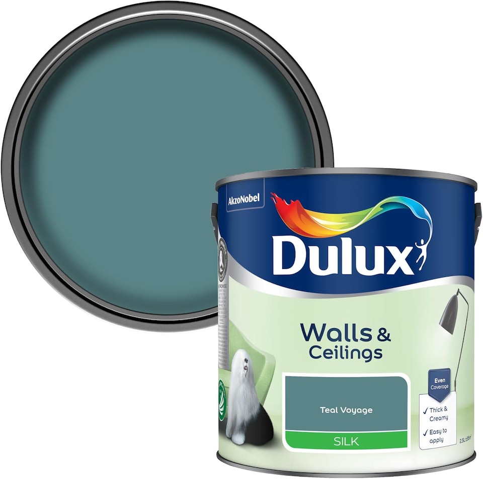 image 1 of Dulux Silk Teal Voyage 2.5L