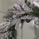 image 4 of 45cm Snow Flocked Wreath 84 Mixed PE/PVC Tips