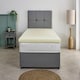 image 2 of Memory Foam Mattress Topper - 1 Inch Deep, Pressure-Relieving Comfort | Yellow | European Small Single