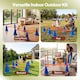 image 8 of Skylos Dog Agility Training Set Hurdle Cone Kit Height Adjustable Storage Bag