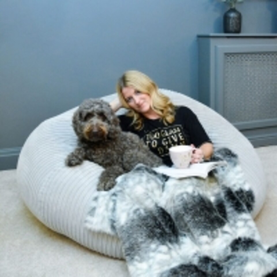 image 1 of rucomfy Jumbo Cord Goliath - Giant Indoor Bean Bag Chair for Adults