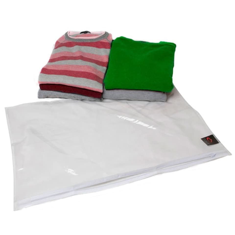 image 1 of Caraselle Peva Zip Up Sweater Bags Approx. 60 x 45cm ( 24" x 18" ) Clear