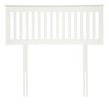 6ft Super King Pure white wood headboard,bed head end, head board.Wood, wooden shaker style | White | 6ft Super King