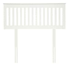 6ft Super King Pure white wood headboard,bed head end, head board.Wood, wooden shaker style | White | 6ft Super King