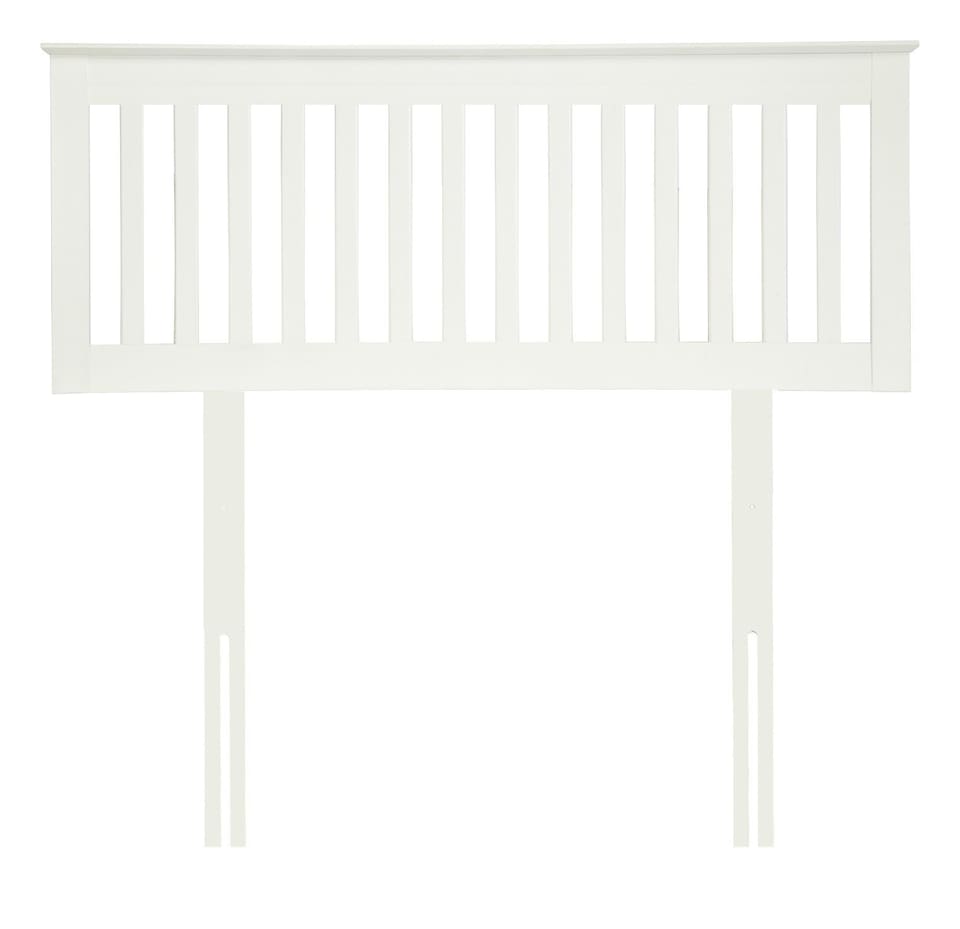 image 1 of 6ft Super King Pure white wood headboard,bed head end, head board.Wood, wooden shaker style | White | 6ft Super King