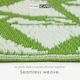 image 3 of Homescapes Outdoor Rug Luxury Waterproof Reversible Recycled, For Garden, Zena Tropical | Green | Green and White
