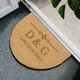 image 8 of Personalised Ornate Half Moon Indoor Doormat