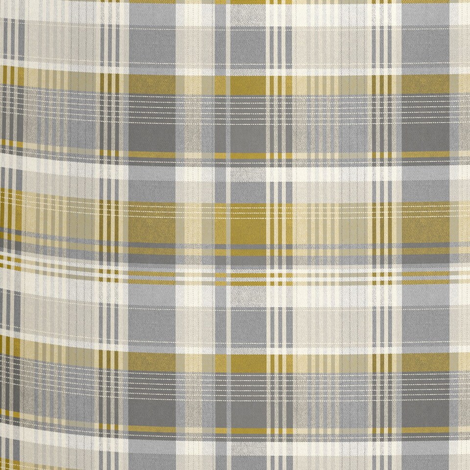 image 1 of D & D Connolly Check Duvet Cover Set Ochre