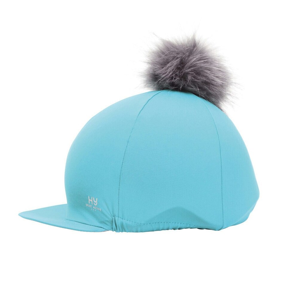 image 1 of Hy Sport Active Pom Pom Hat Cover - Sky Blue - One Size Blue | One Size