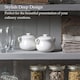 image 4 of Wm Bartleet & Sons Porcelain Mini Casserole / Soup Bowls with Lid, Sets of 2 White