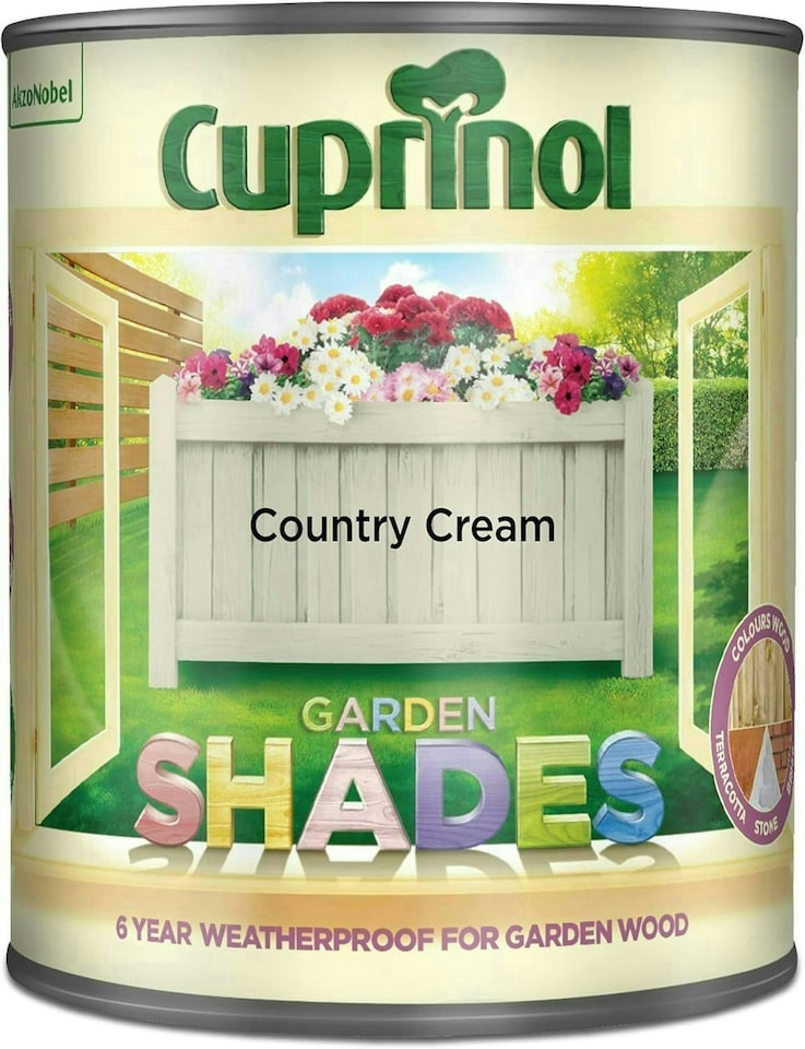 image 1 of Cuprinol Garden Shades 1L Country Cream