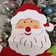 image 6 of 90cm Fabric Red and White Hanging Santa Advent Calendar Christmas Decoration