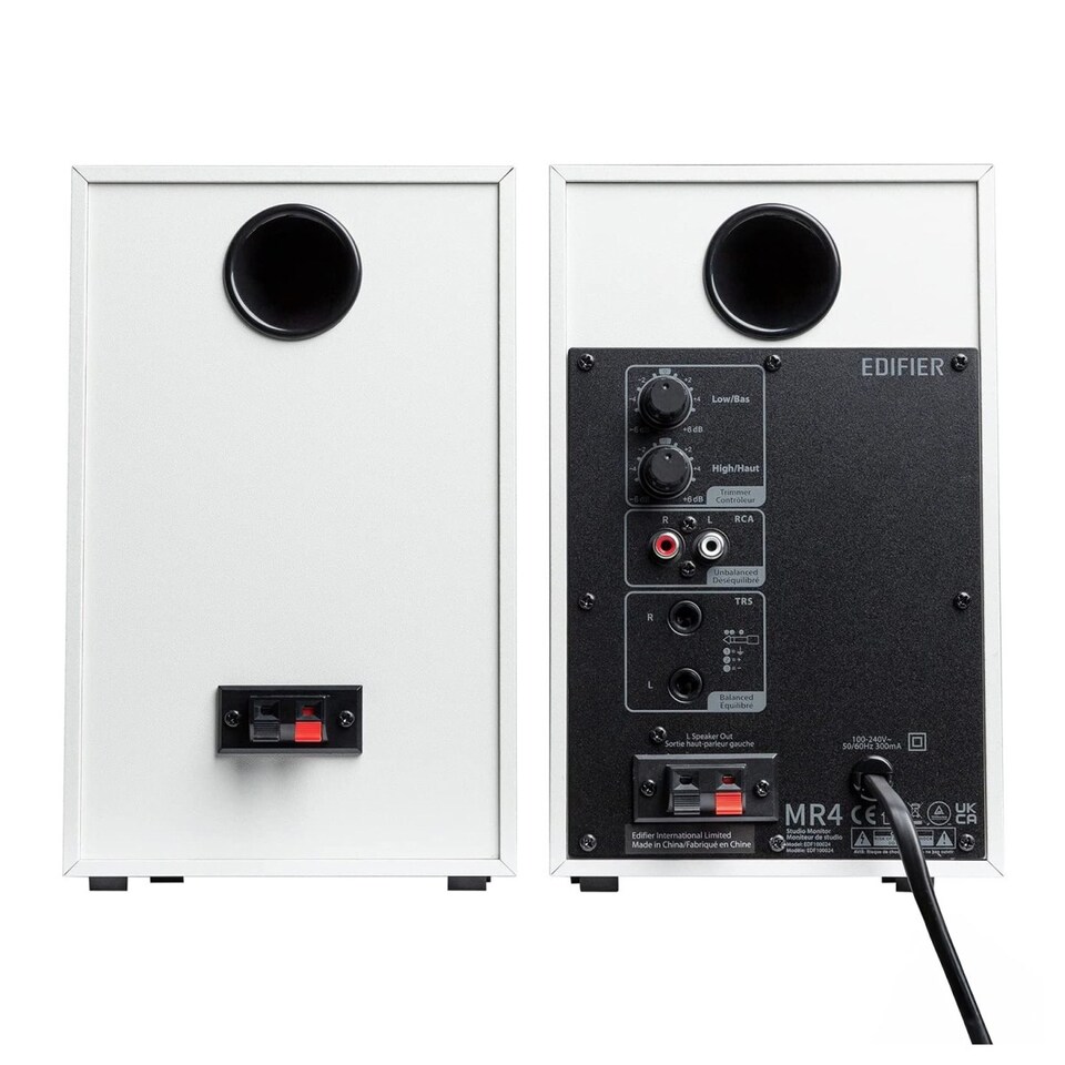 Edifier MR4 2.0 Monitor Reference Speaker - White - Tesco Groceries