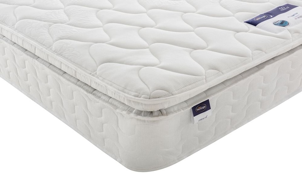 image 1 of Silentnight Miracoil Pillow Top Mattress Single | White | 1