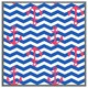 image 3 of Anchors on zig zag stripes (Picture Frame) Brown | L