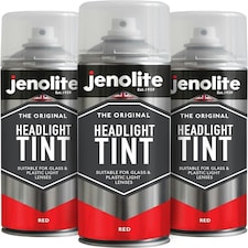 Jenolite Lens Lacquer Headlight Tint Paint - Red - 400ml Spray Can - 3-Pack