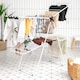 image 3 of COSTWAY Foldable 2 Level Clothes Drying Rack Garment Drying Hanger Height Adjustable