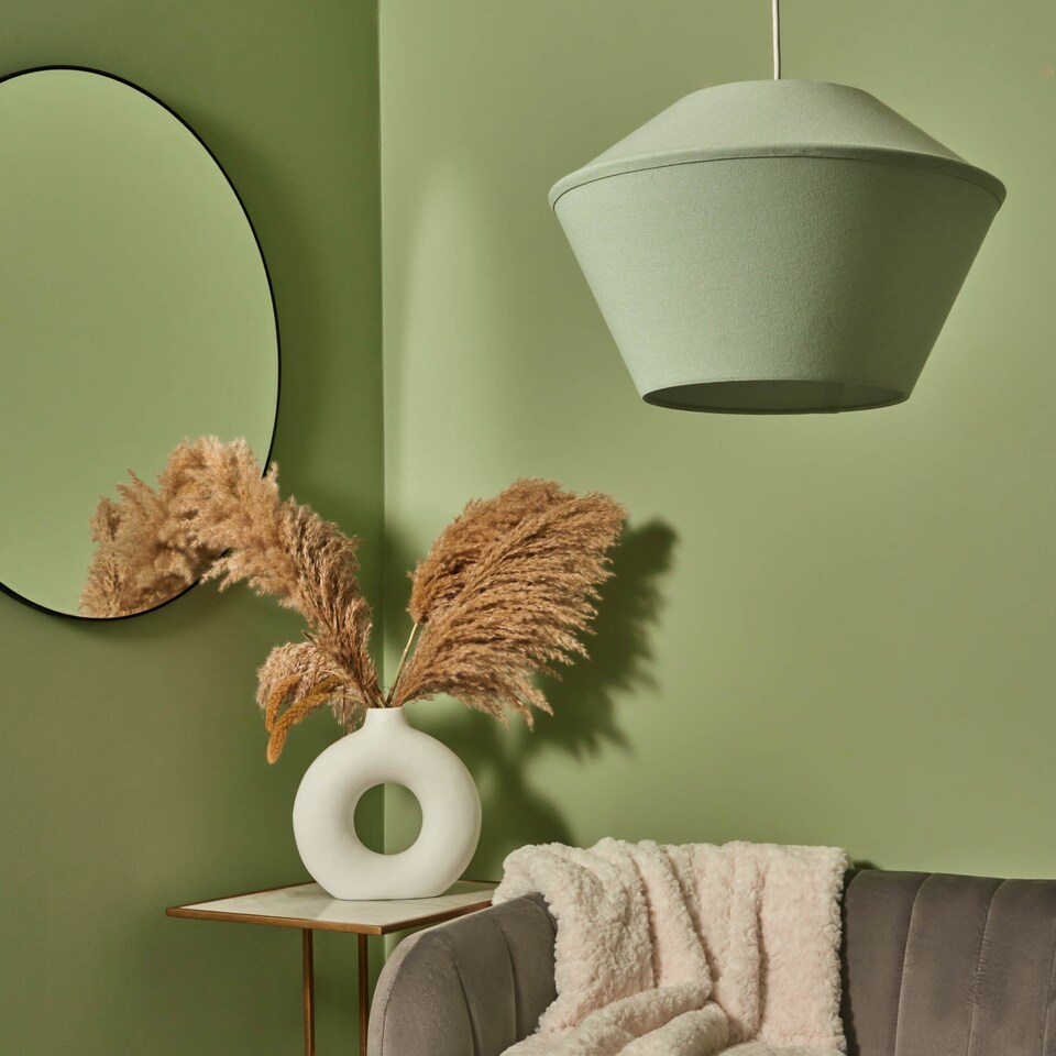 image 1 of BHS Dana 40cm Easy Fit Light Shade | Green | Green | 1