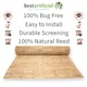 image 5 of 4m x 1.5m Split Reed Fencing Screening Rolls for Garden Outdoor Privacy | Brown | Beige | 1