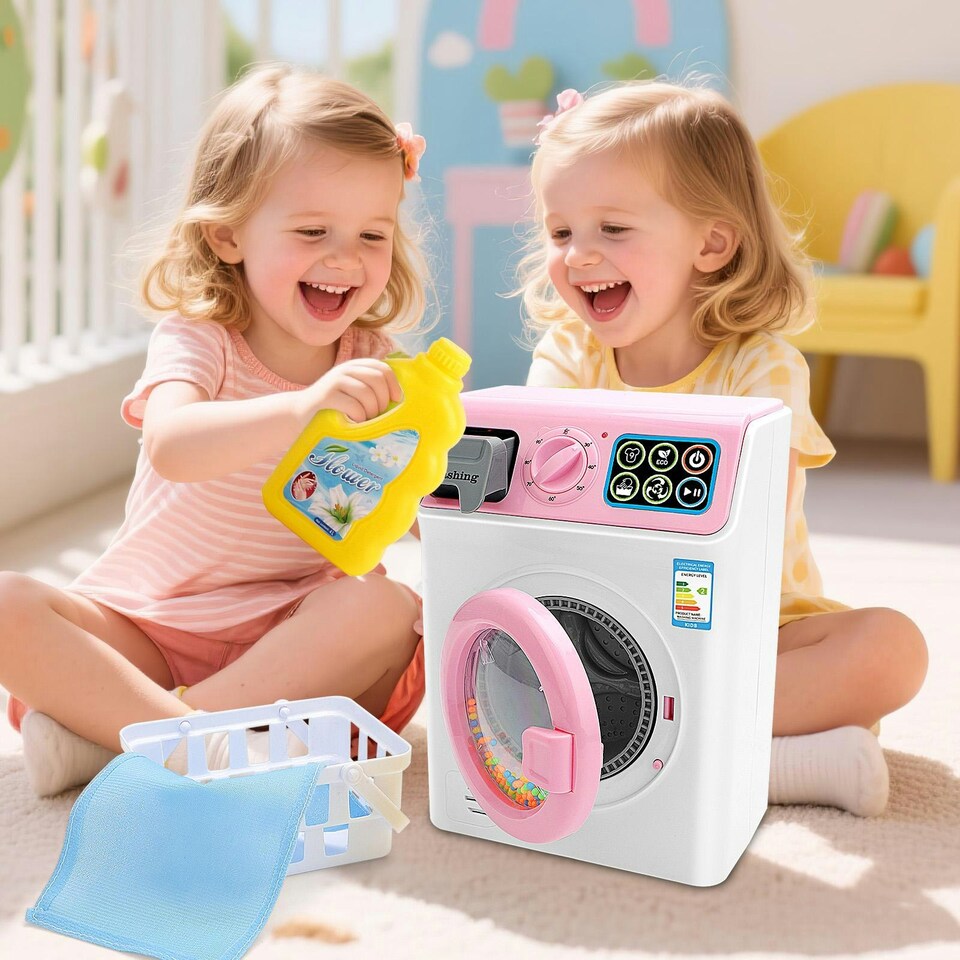 image 1 of Kids Washing Machine Toy with Sounds