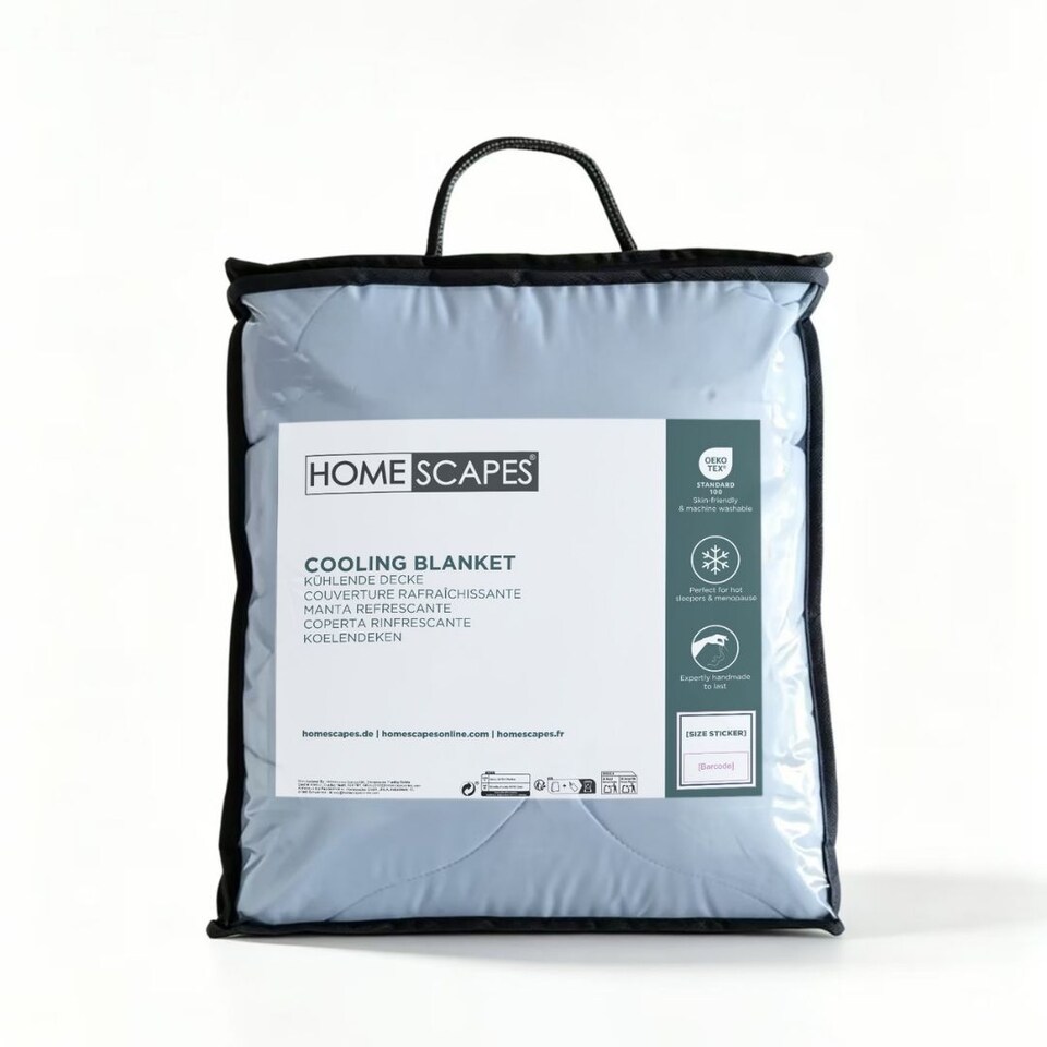 image 1 of Homescapes Luxury Cooling Blanket, Summer Coverless Duvet, Double