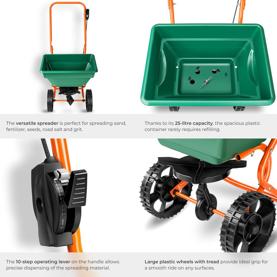 image 1 of Seed Spreader - 25 l cart, for salt, grit, fertiliser and seeds