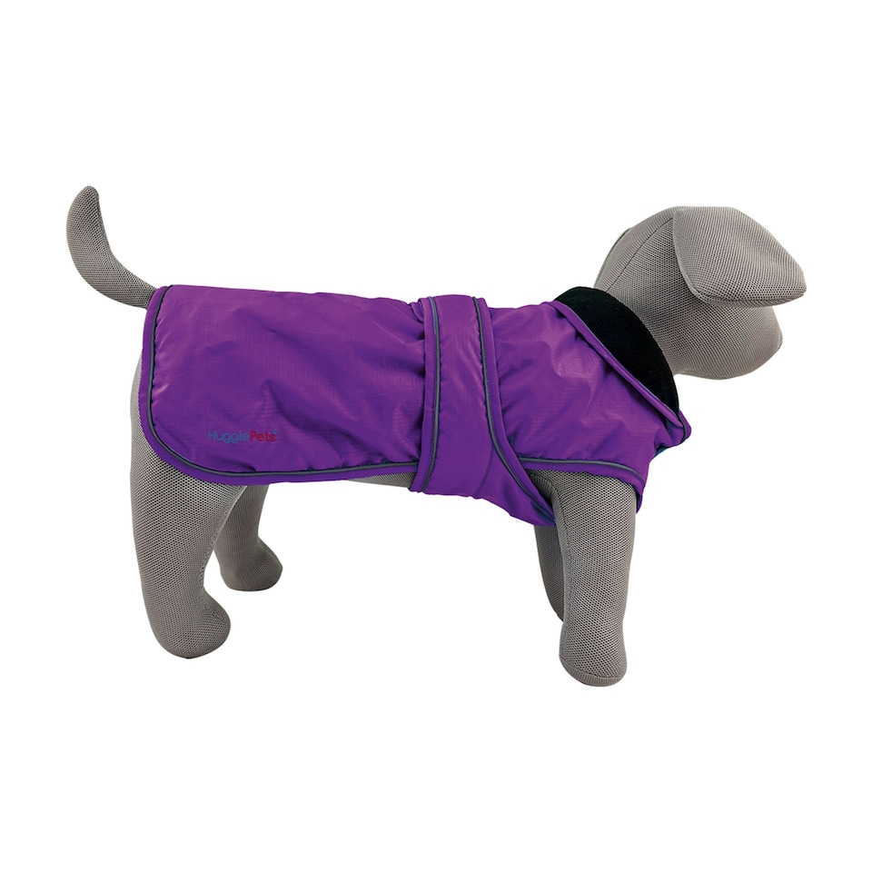 image 1 of HugglePets Arctic Armour Dog Coat Purple | M