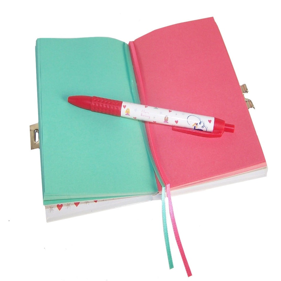 image 1 of Floss & Rock Children's Lockable Secret Diary Notebook - Ballerina