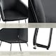 image 5 of Dining Chair Jeane - velvet look, cantilever frame - Set of 6 Black | Velvet Look Black/Black