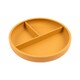 image 1 of Tiny Dining Baby Divided Silicone Suction Plate - Ochre Orange
