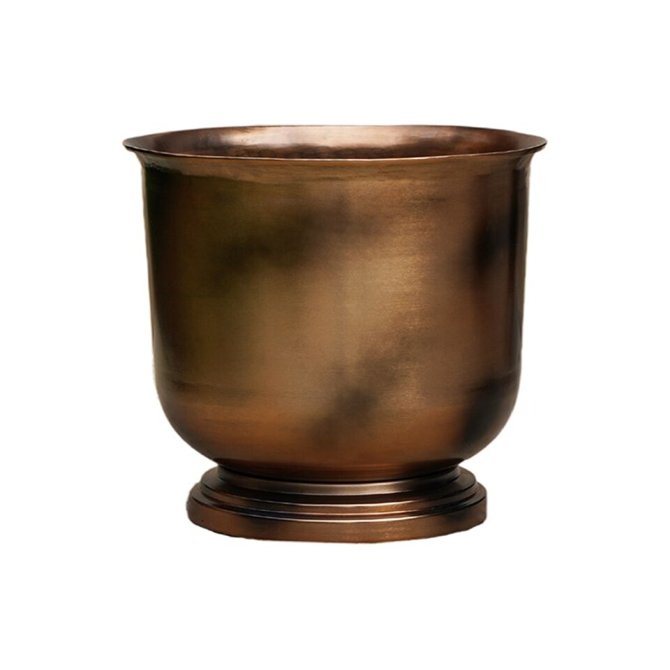 image 1 of Outdoor Hampton Urn - Metal - L34 x W34 x H35 cm - Copper Copper