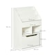 image 7 of HOMCOM Kids Bookcase, Toy Box w/ Storage Drawer, Wheels for Bedroom - Grey 