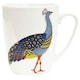 image 1 of Queens Paradise Birds Peacock 400ml Fine China Oak Mug | Multi | 1