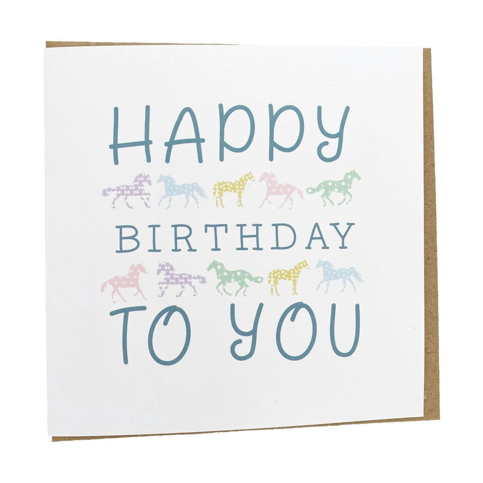 Gubblecote Happy Birthday Greetings Card - Multicoloured - One Size